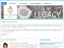 Tablet Screenshot of jlweigandtrust.org